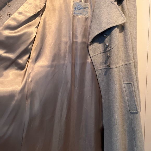Beautiful grey wool vintage coat - Picture 5 of 12